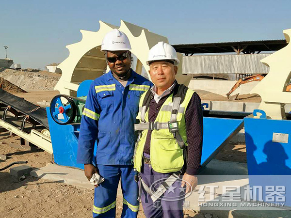 風化砂洗砂機客戶現場