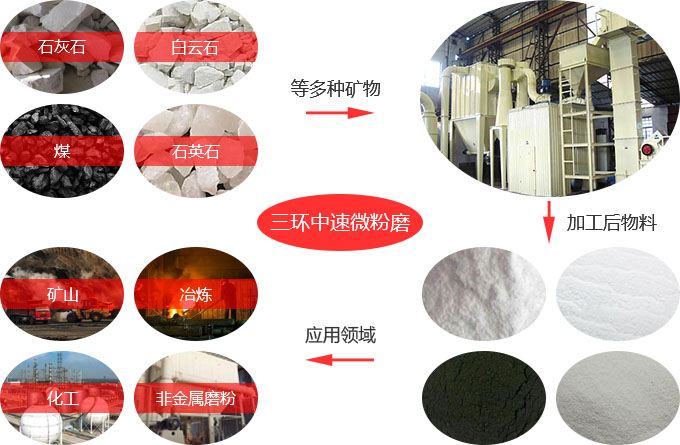 三環中速微粉磨用途