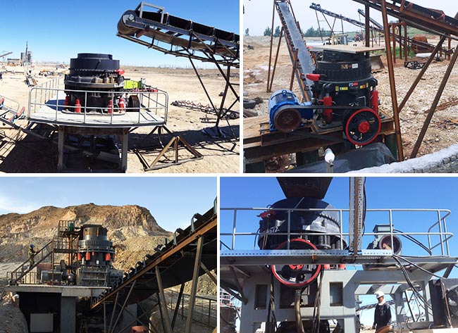 花崗巖圓錐破碎機客戶現場