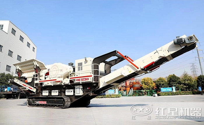 移動式破碎機作業(yè)視頻，滿屏都是黑科技