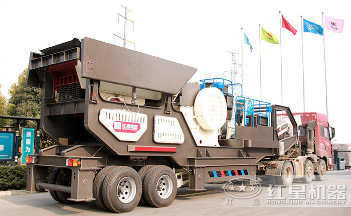 大型移動青石石頭磕石機-日產5000噸那是小菜一碟！