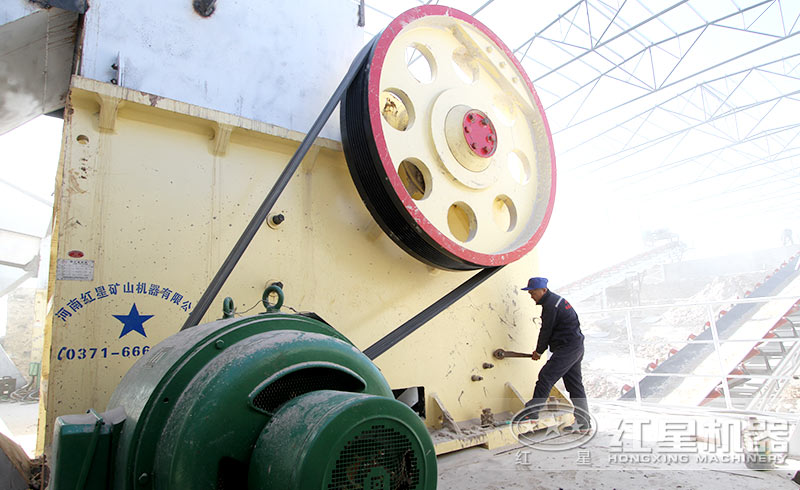 山東河卵石破碎生產工藝流程