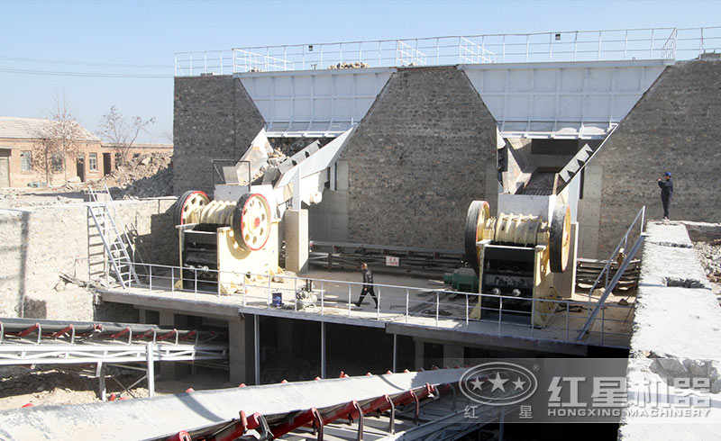 山東鐵礦石破碎生產現場