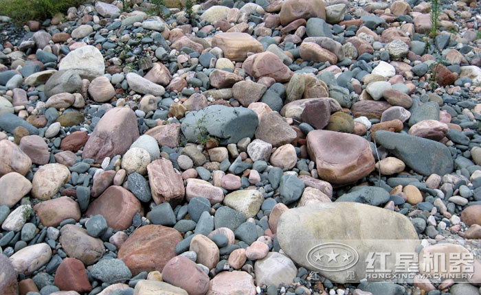 河卵石制砂現場視頻-賺錢不賺錢，一看就知道