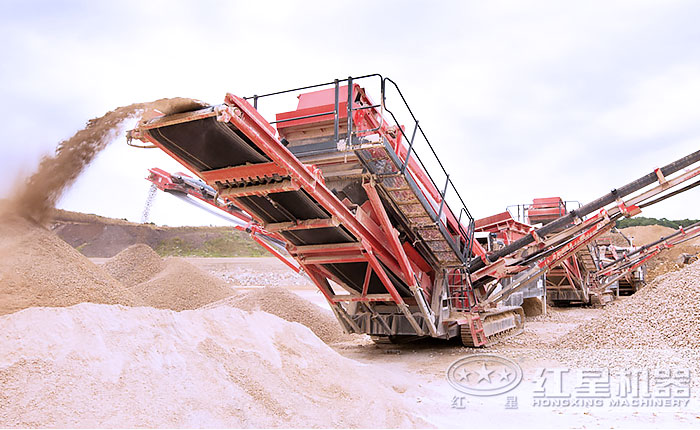 篩沙機器哪種好？履帶式移動篩沙機油電兩用，脫穎而出