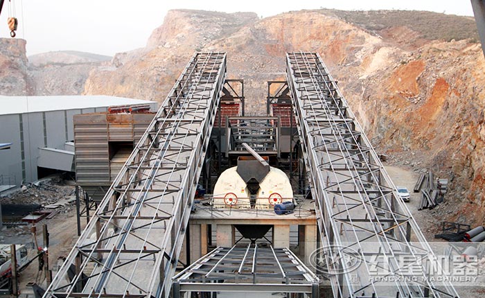 破碎建筑磚塊和混凝土采用800x600錘式破碎機效果好嗎