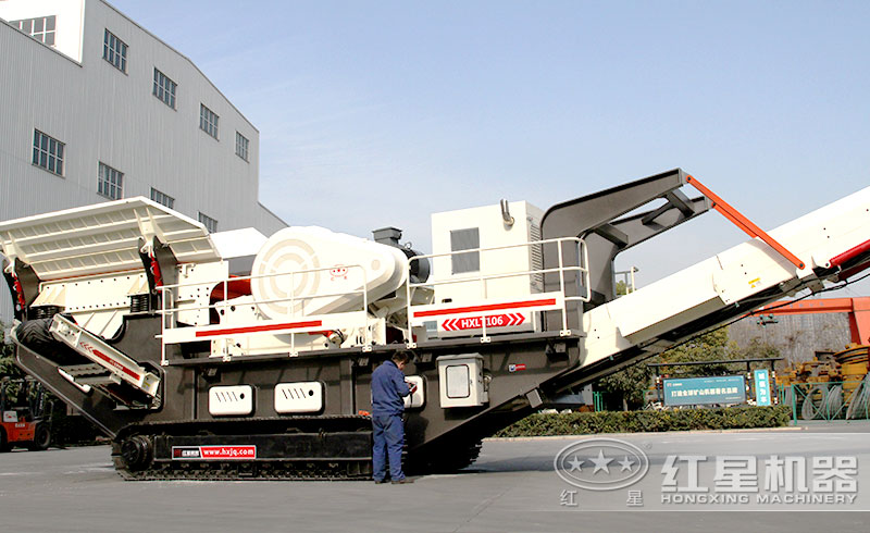 移動履帶一體式打沙機不懼艱險，上坡下溝樣樣行