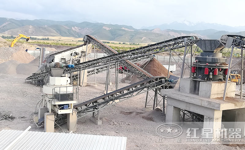 鵝卵石加工現場