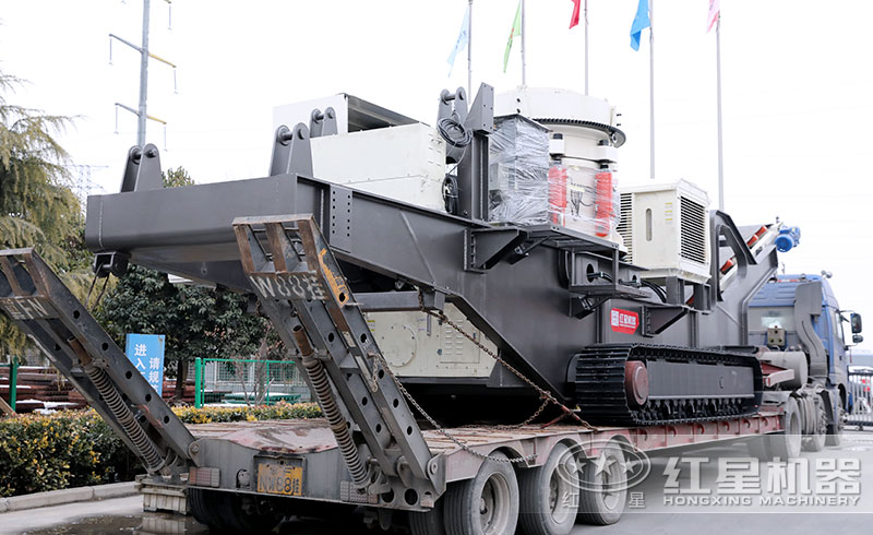 移動式石頭破碎機發貨現場
