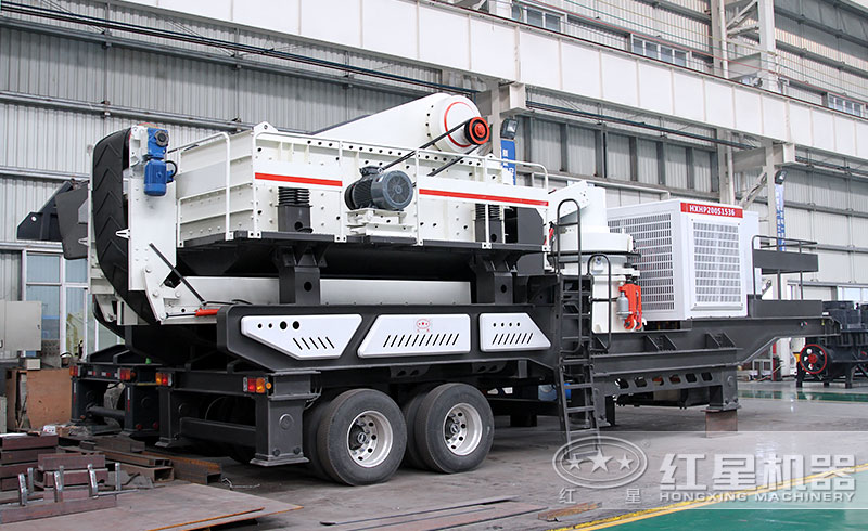 輪胎移動式石頭破碎機