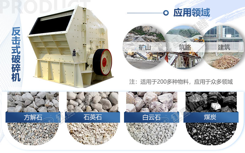 反擊式破碎機的應用范圍廣