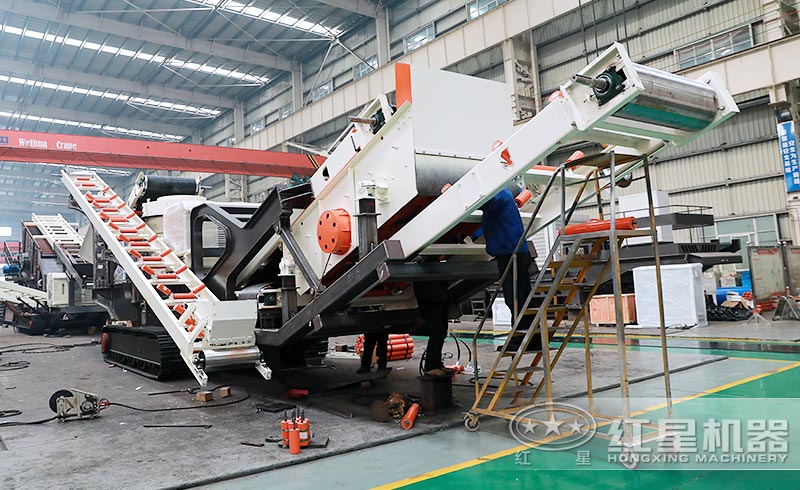 流動破碎石子機-新一代便攜式移動加工石子機