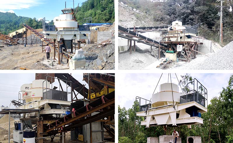 石頭制砂機客戶現場