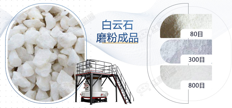白云石磨粉機生產(chǎn)線所用設(shè)備有哪些?