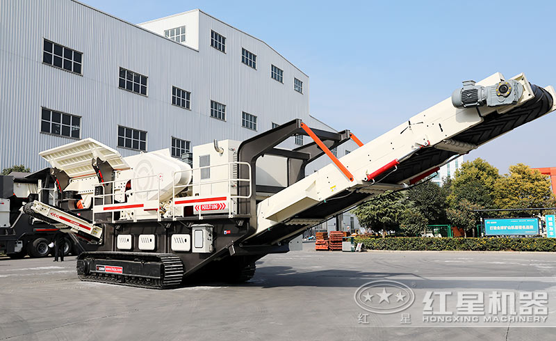 隱蔽式車載石子破碎機-隨開隨走，粉碎石頭就是這么便捷