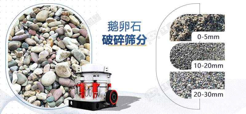 破碎鵝卵石用什么破碎機效果好，價格大概多少錢？