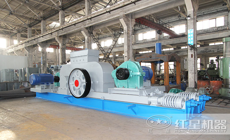 每小時(shí)5-110噸對輥制砂機(jī)（出料2-10公分）報(bào)價(jià)、現(xiàn)場視頻及廠家