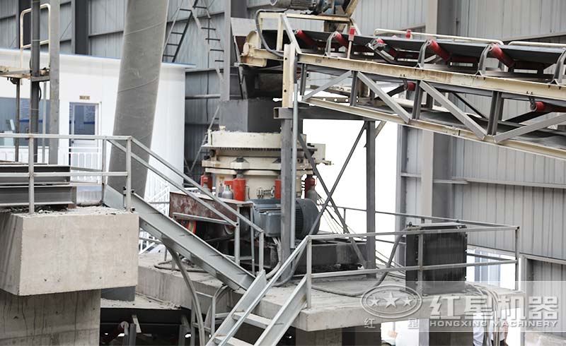 建筑垃圾圓錐破碎機案例介紹（紅星機器）