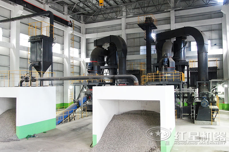 石灰石粉加工現場圖片