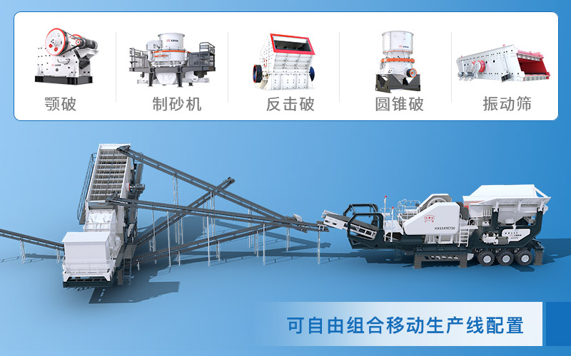 移動粉碎石頭的機器可自由搭配