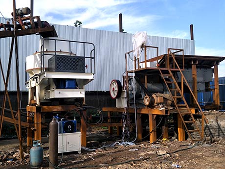 安微滁州時產200噸玄武巖制砂生產線