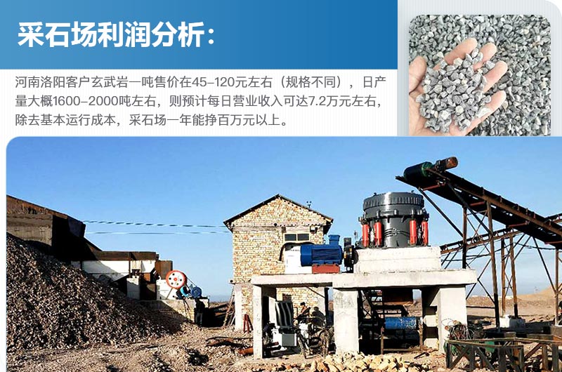 采石場利潤高嗎？采石場設(shè)備設(shè)施包括些什么？