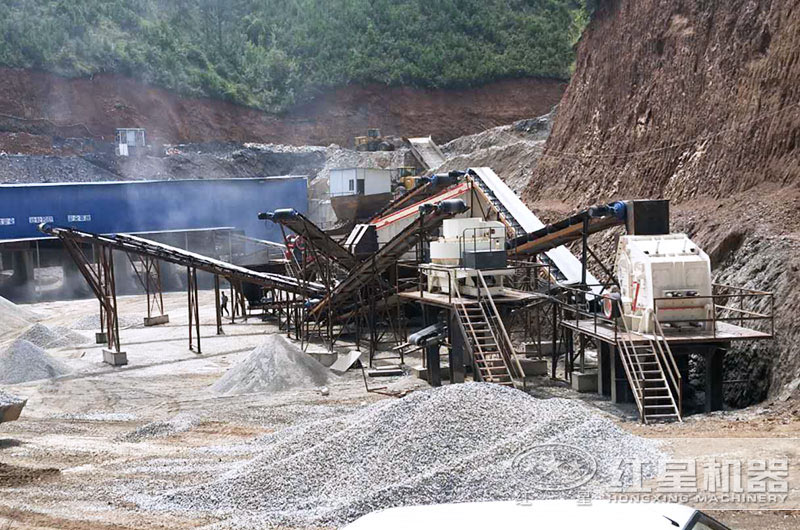 石渣破碎現場圖片