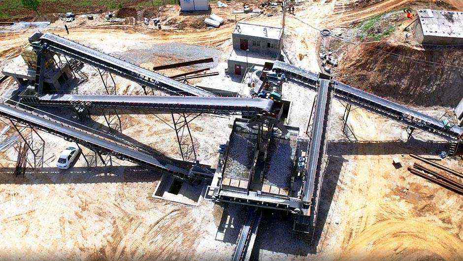 桐柏破碎生產線現場